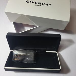 Original Givenchy Black Leather Sunglasses Case. Only Case.